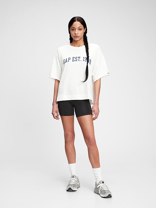 View large product image 1 of 1. Gap Logo Short Sleeve Sweatshirt