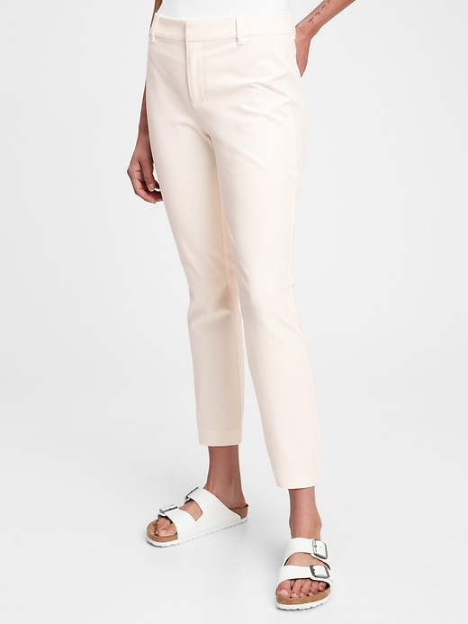 Image number 1 showing, High Rise Slim Ankle Pants with Stretch