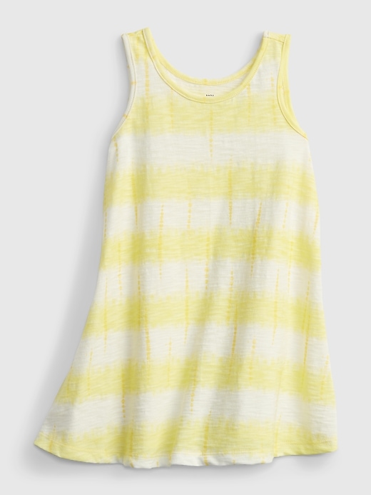 1 of 8 showing, with the color yellow tie dye of product Toddler Tank Dress