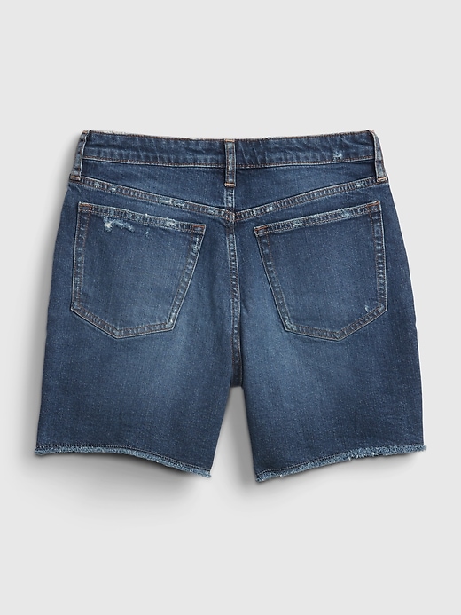 Image number 3 showing, Teen Denim Sky High Rise Midi Shorts with Washwell &#153
