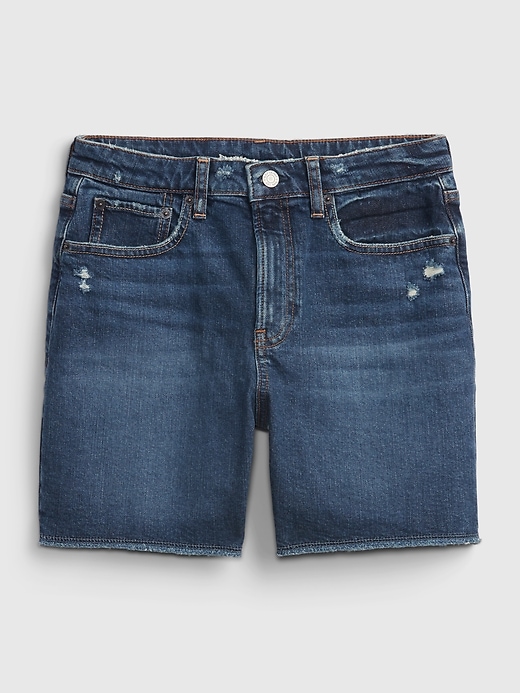 Image number 2 showing, Teen Denim Sky High Rise Midi Shorts with Washwell &#153
