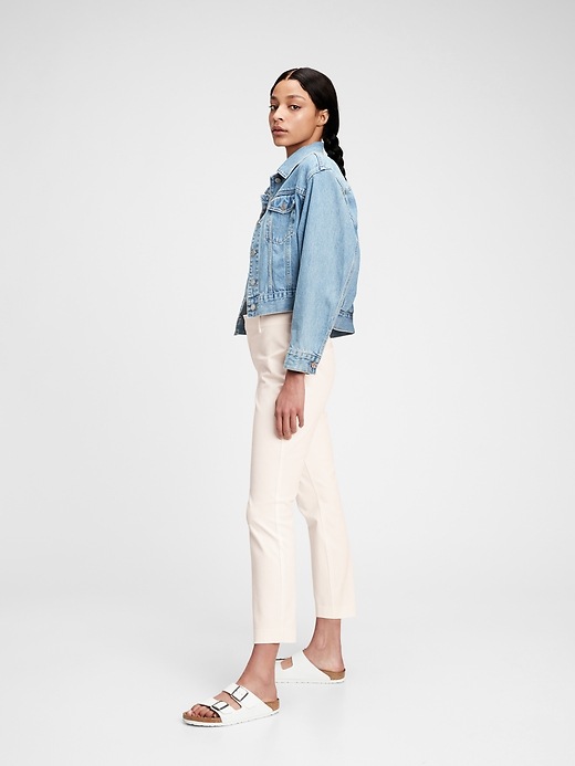 Image number 3 showing, High Rise Slim Ankle Pants with Stretch
