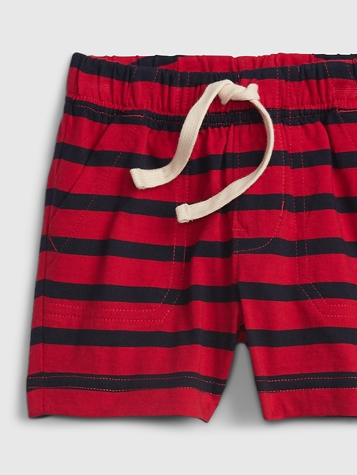 Image number 3 showing, Baby 100% Organic Cotton Mix and Match Stripe Pull-On Shorts