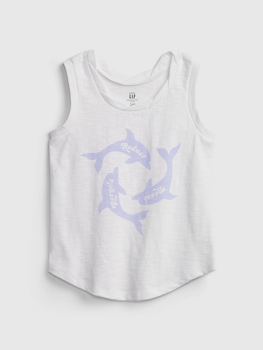 1 of 8 showing, with the color white of product Toddler Gen Good Tank Top