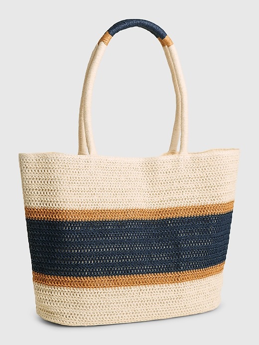 View large product image 1 of 1. Straw Tote Bag