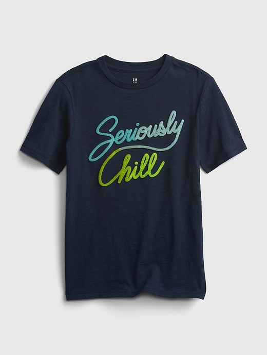 Image number 1 showing, Kids Embroidered Graphic T-Shirt