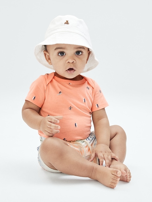 Image number 2 showing, Baby 100% Organic Cotton Mix and Match Print Bodysuit