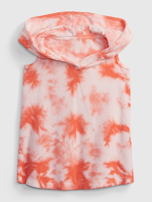 1 of 8 showing, with the color coral tie dye of product Toddler Sleeveless Swim Cover-Up