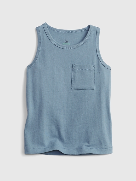 1 of 8 showing, with the color classic blue of product Toddler Gen Good Tank Top