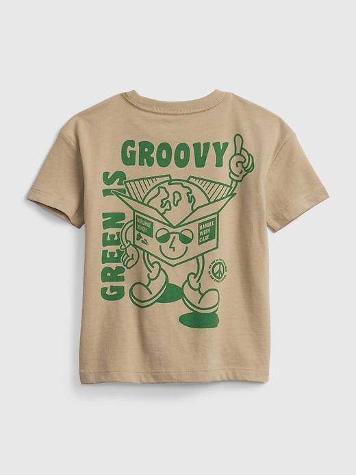 2 of 8 showing, with the color sand khaki of product Toddler Gen Good Graphic T-Shirt