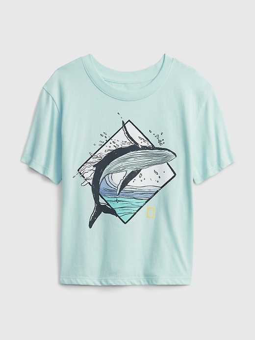 Image number 1 showing, GapKids | National Geographic Organic Cotton Ocean Conservation T-Shirt