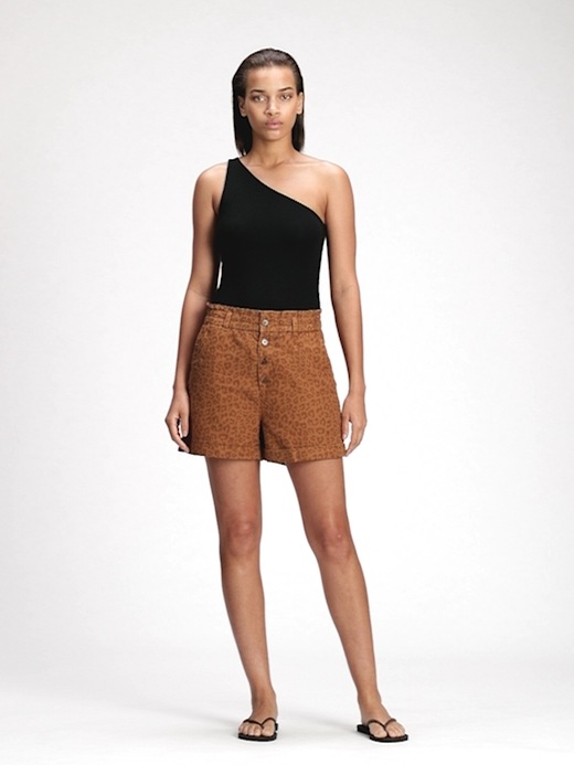 Image number 8 showing, High Rise Paperbag Linen Shorts