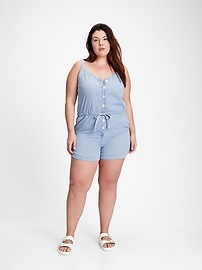 View large product image 5 of 8. V-Neck Cami Romper