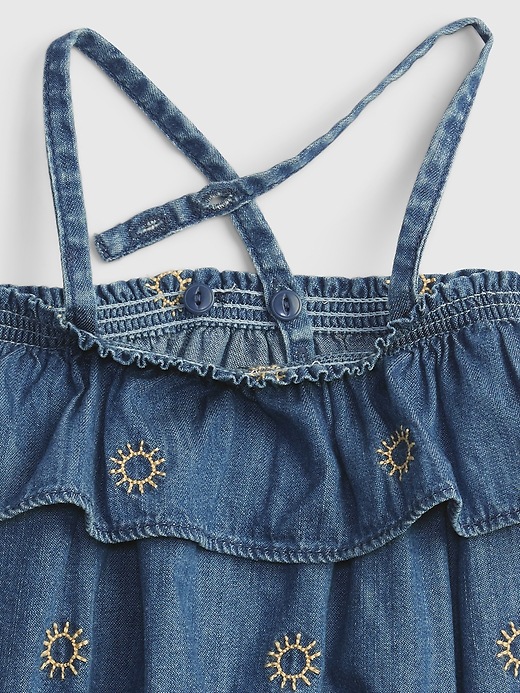 Image number 3 showing, Baby Denim Bubble One-Piece