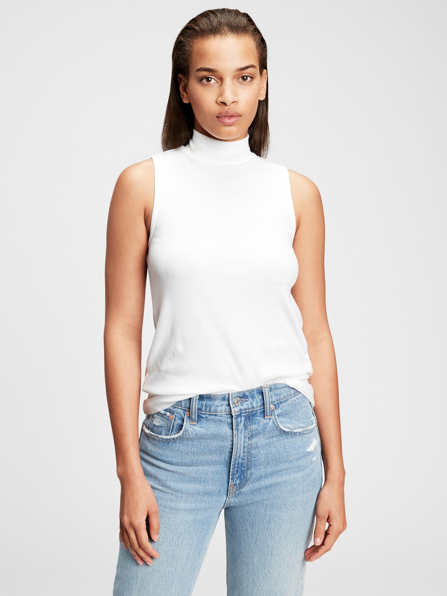 gap sleeveless turtleneck