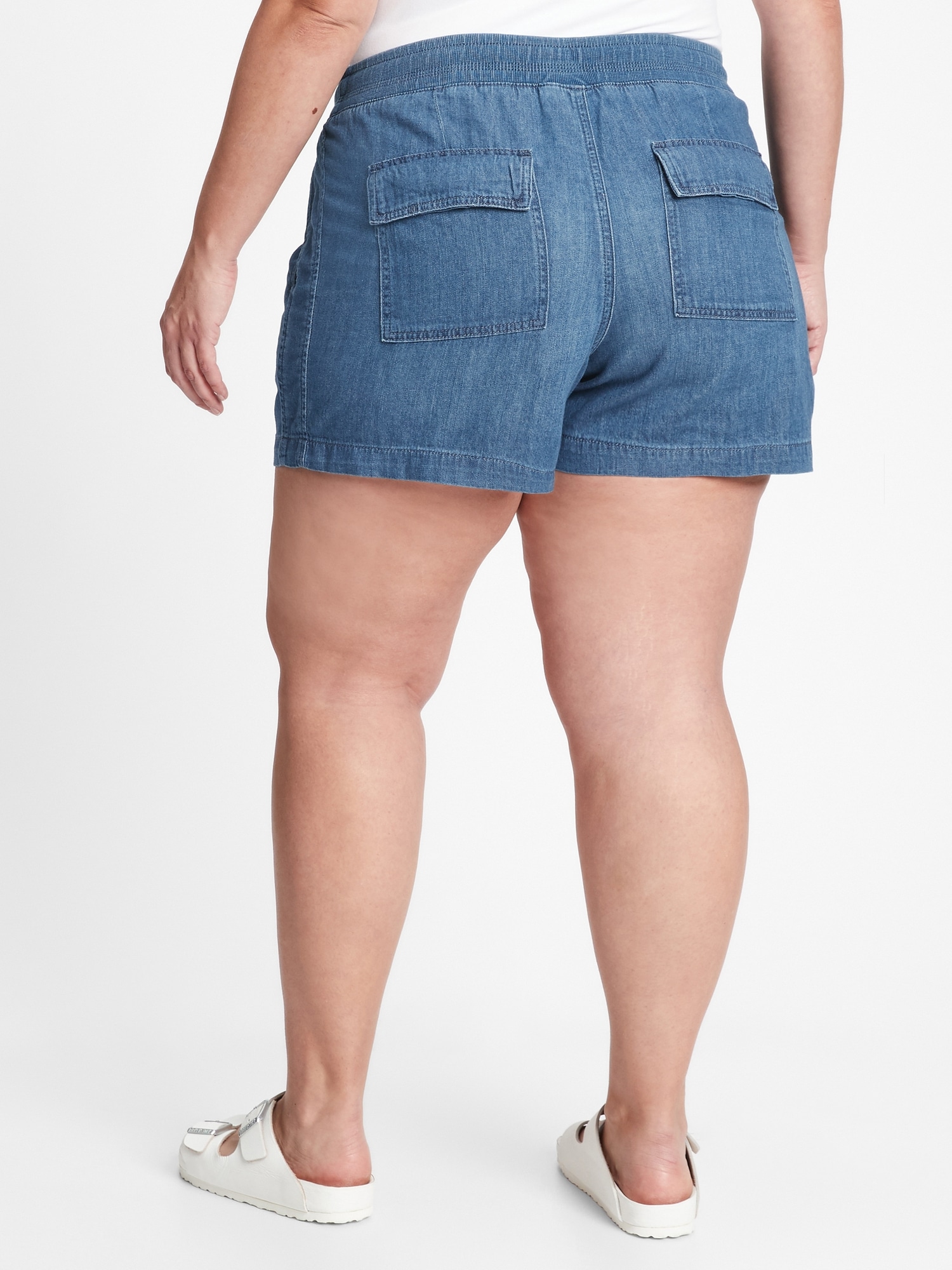 PullOn Denim Shorts With Washwell™ Gap