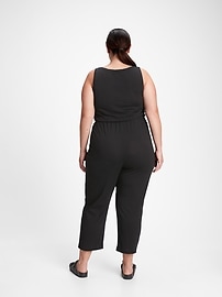 View large product image 6 of 7. Sleeveless Henley Jumpsuit