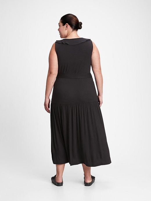 Sleeveless Ruffle Maxi Dress | Gap