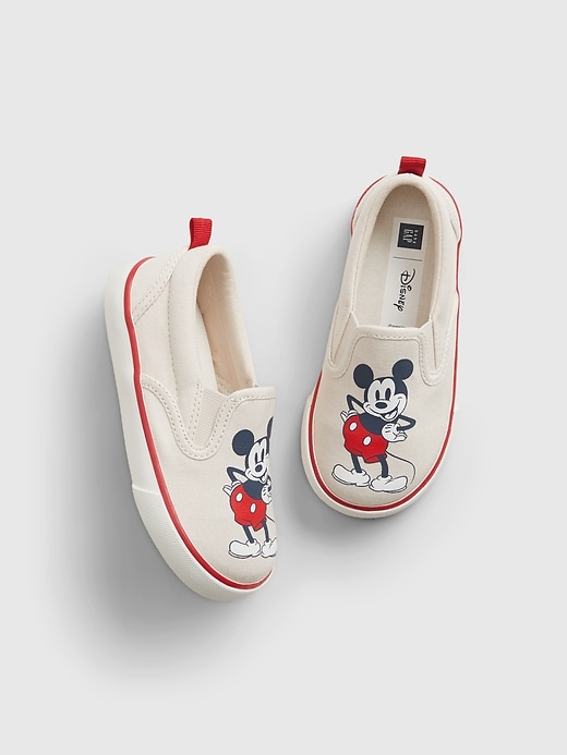 View large product image 1 of 1. babyGap &#124 Disney Mickey Mouse Slip-On Shoes