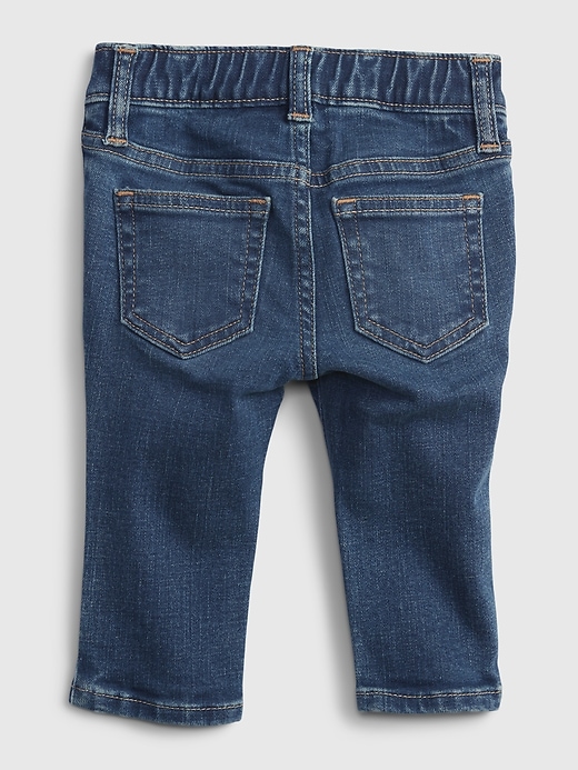 2 of 8 showing, with the color dark wash of product Baby Gen Good Skinny Jeans with Stretch