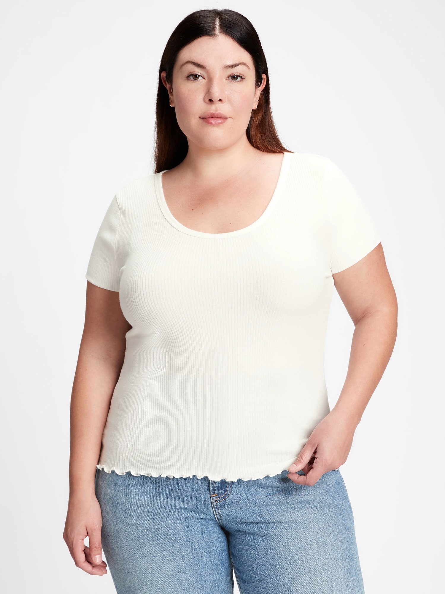 gap ribbed t shirt
