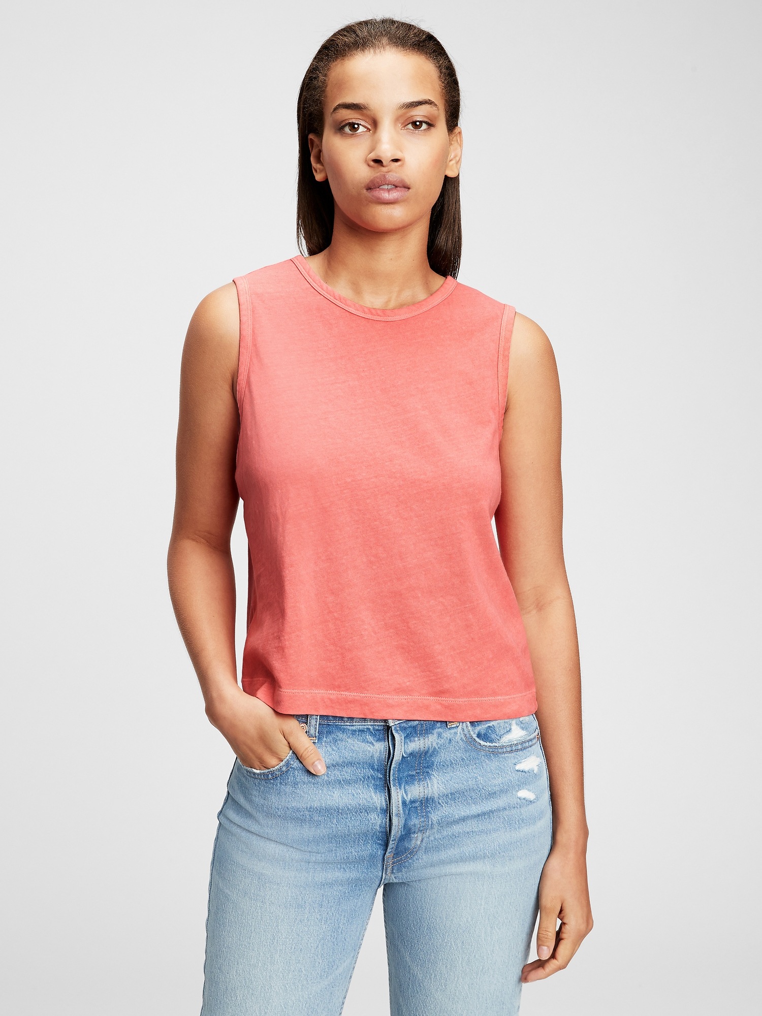 Shrunken Muscle Tank Top | Gap