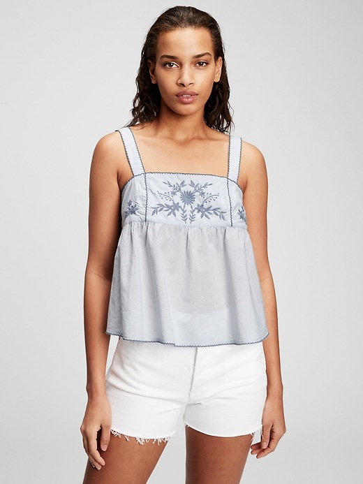 Image number 1 showing, Embroided Tank Top