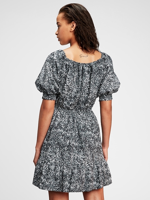 2 of 8 showing, with the color black print of product Casual Mini Dress
