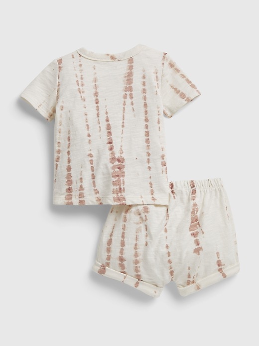 Image number 2 showing, Baby 100% Organic Cotton Tie-Dye Outfit Set