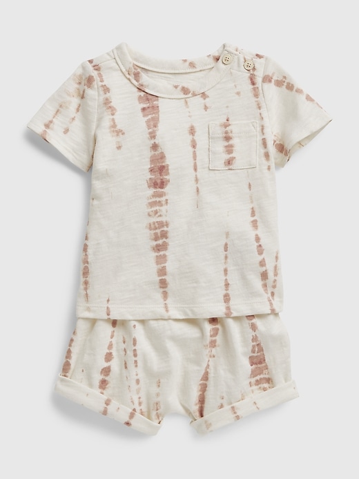 Image number 3 showing, Baby 100% Organic Cotton Tie-Dye Outfit Set