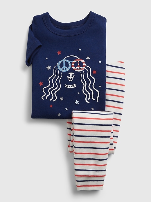 Image number 1 showing, babyGap 100% Organic Cotton Dog PJ Set