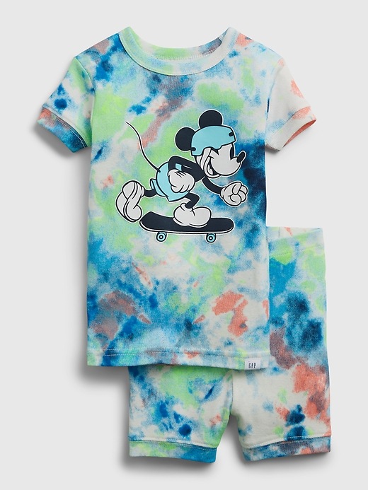 Image number 1 showing, babyGap &#124 Disney Mickey Mouse 100% Organic Cotton Tie-Dye PJ Set