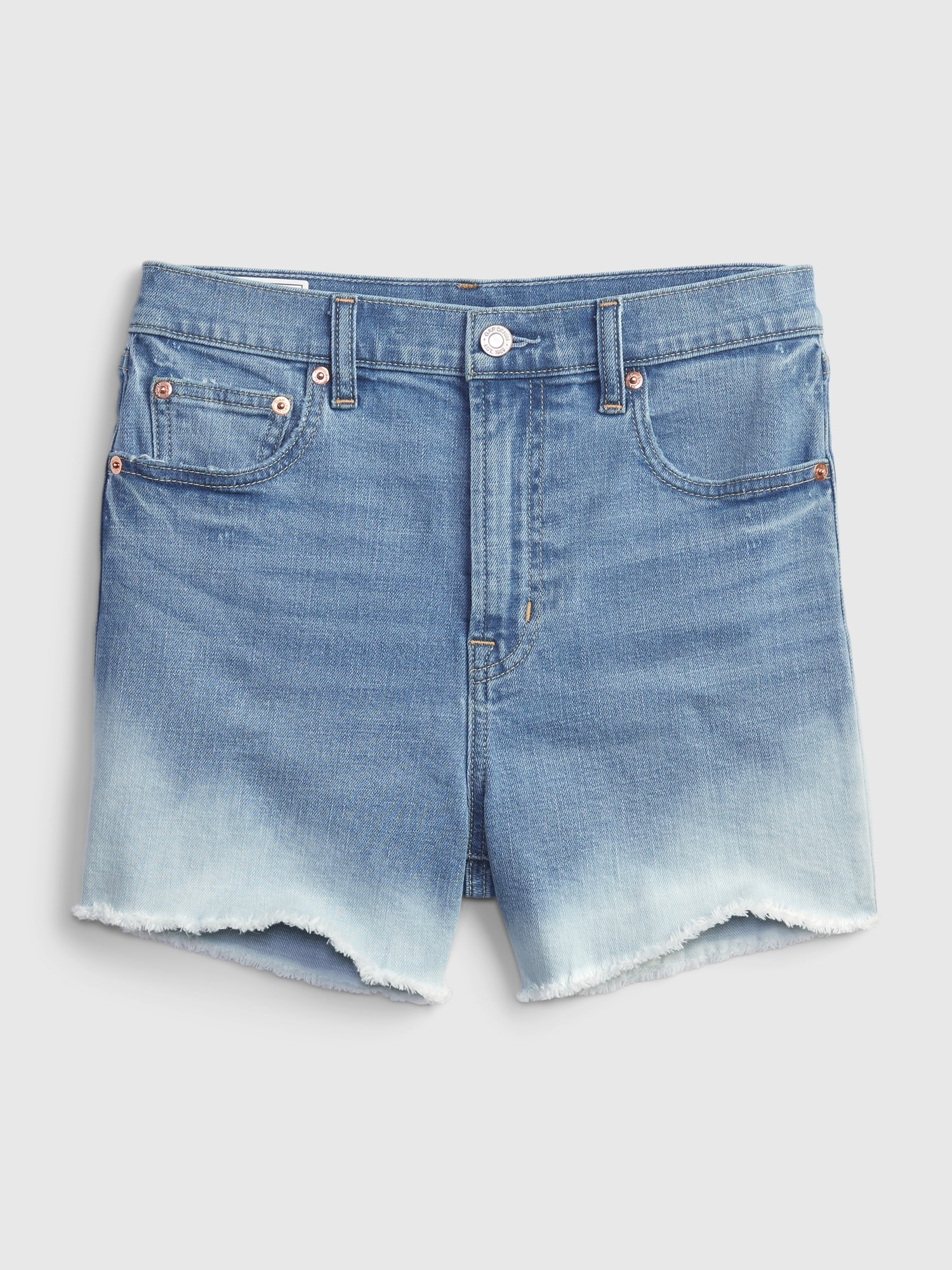 Gap High Waisted Jean Shorts Top 
