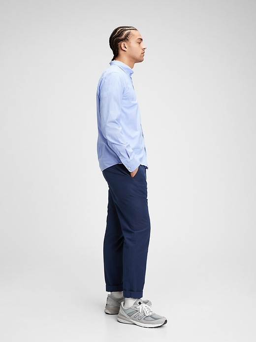 Image number 3 showing, Lived-In Stretch Poplin Shirt In Untucked Fit