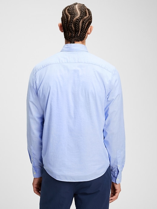 Image number 2 showing, Lived-In Stretch Poplin Shirt In Untucked Fit