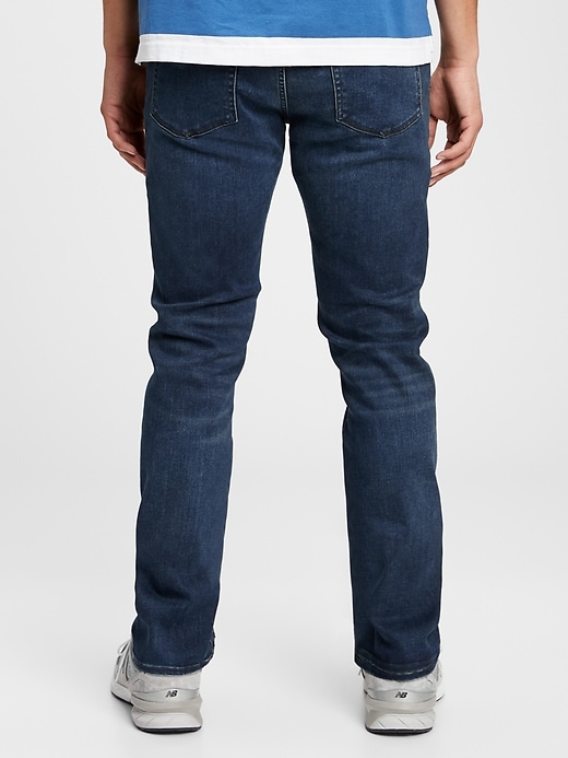 2 of 8 showing, with the color worn medium blue of product Easy Temp Slim Jeans With Washwell™