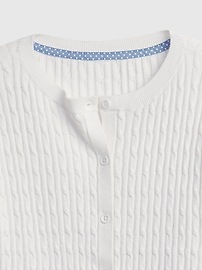 View large product image 4 of 4. Kids Organic Cotton Uniform Cardigan