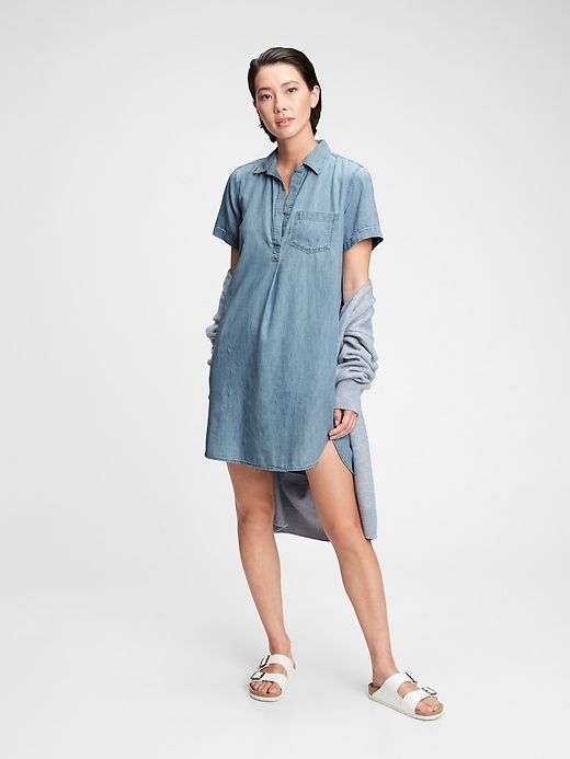 Image number 6 showing, Denim Popover Dress with Washwell&#153