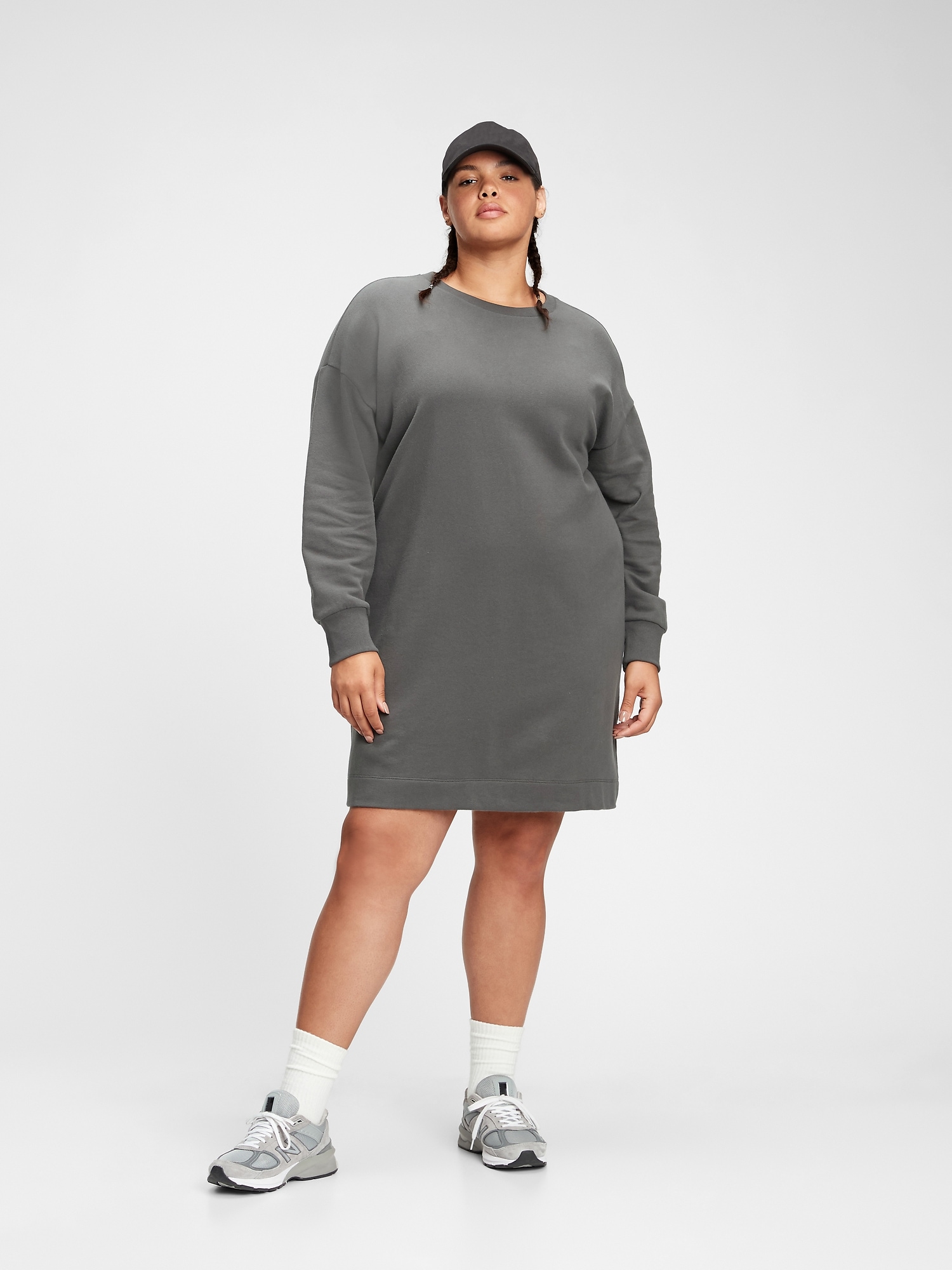 fleece sweater dress