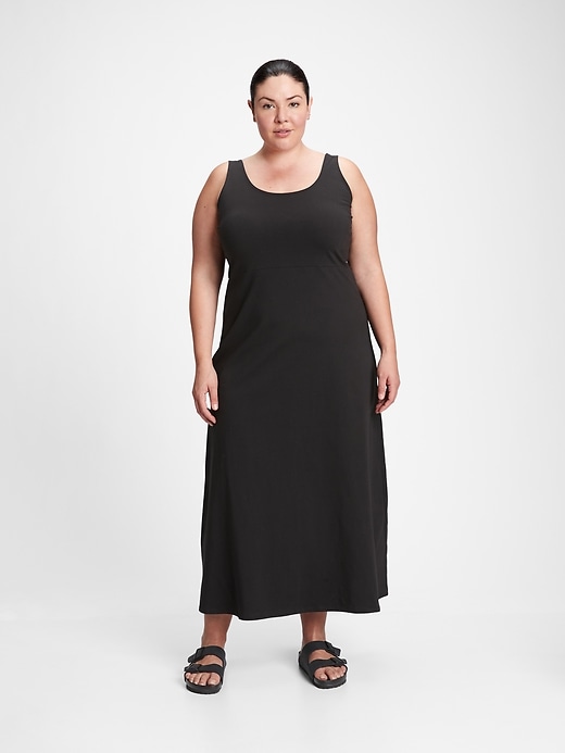 Image number 1 showing, Sleeveless Scoopneck Maxi Dress