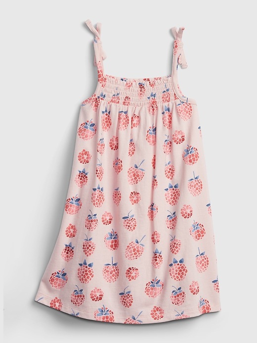 Image number 2 showing, Toddler Raspberry Graphic Smocked Dress