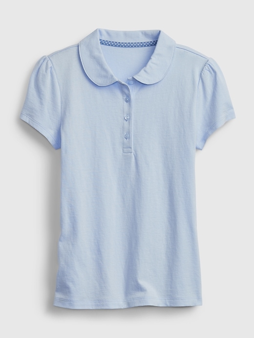 Image number 1 showing, Kids 100% Organic Cotton Uniform Polo Shirt