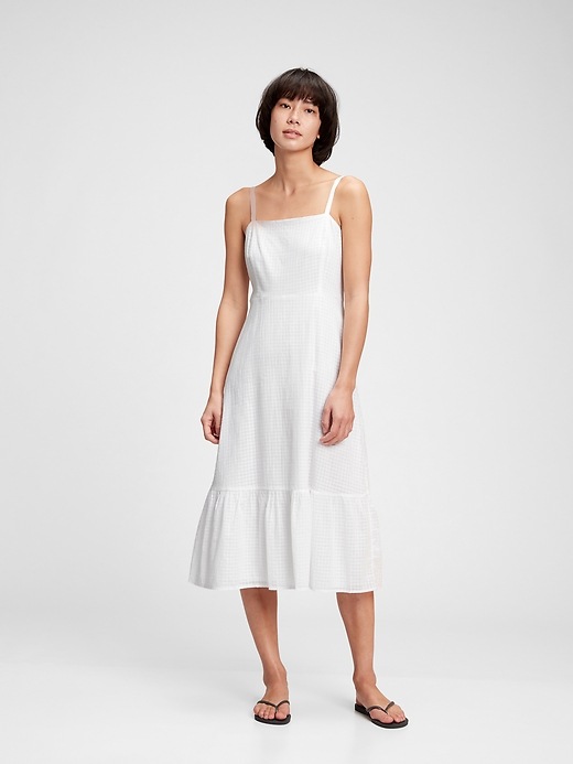 Image number 1 showing, Squareneck Midi Dress