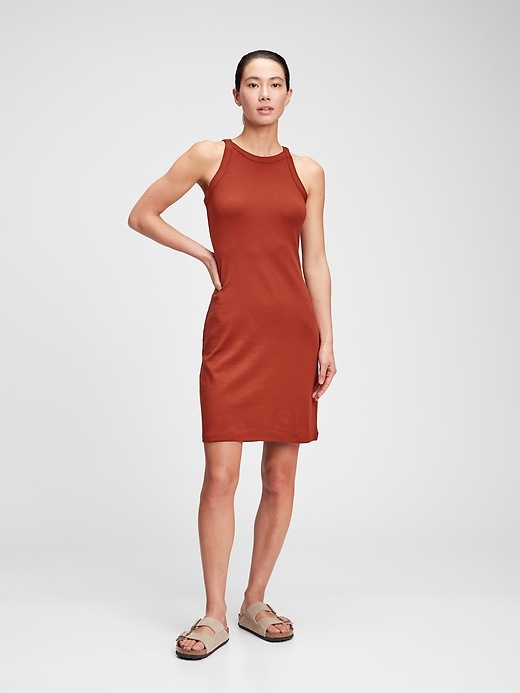 View large product image 1 of 1. Modern Sleeveless Ringer Dress