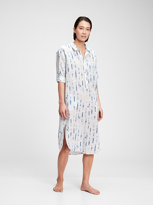 Image number 7 showing, Dreamwell Crinkle Midi Shirt Dress
