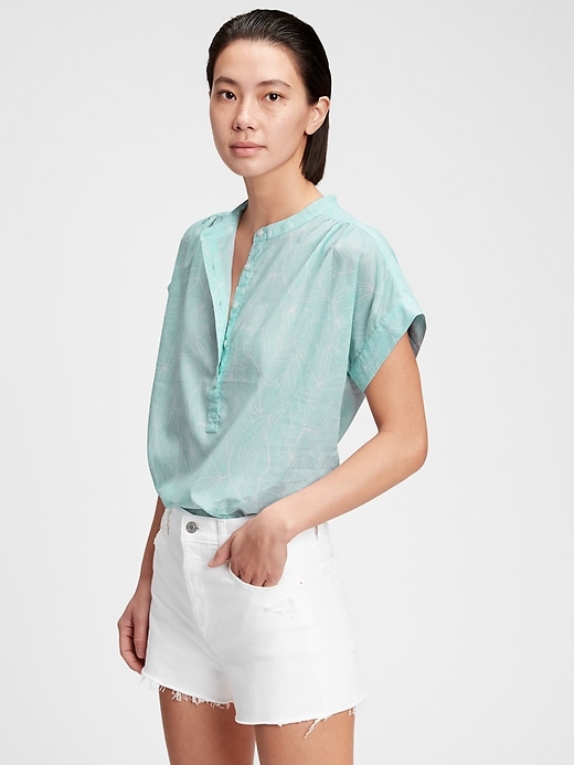 View large product image 1 of 1. Easy Shirred Popover Top