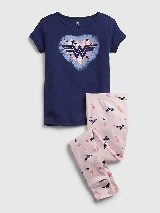 Image number 1 showing, GapKids &#124 DC&#153 Wonder Woman 100% Organic Cotton PJ Set