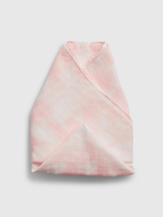 1 of 8 showing, with the color pink cameo of product Baby 100% Organic Cotton First Favorite Swaddle Blanket
