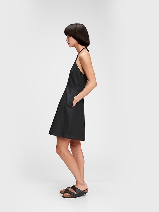 Image number 3 showing, Halter-Neck Mini Dress