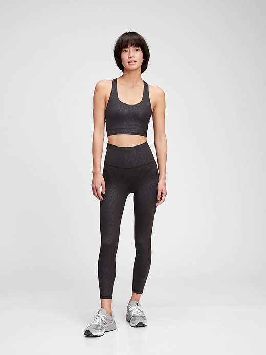 Image number 1 showing, GapFit Sky High Rise 7/8 Leggings in Eclipse